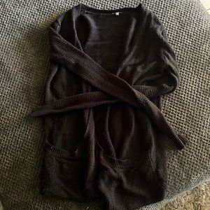 Black cardigan